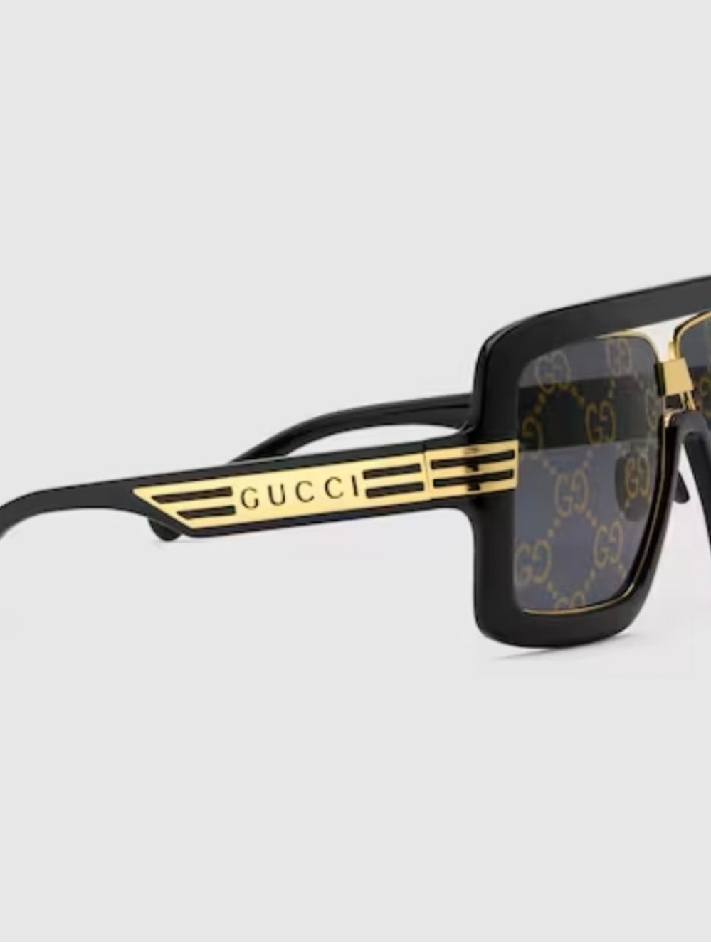 Gucci Square GG Motif Sunglasses - FULL BOUTIQUE SET - Pristine - Picture 3 of 10